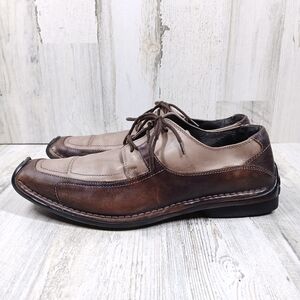 Bacco Bucci Men's‎ Brown Leather Lace Up Oxford Shoes #1064